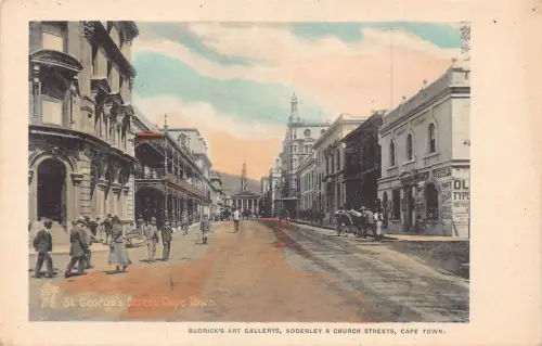 Südafrika Kapstadt St George's Street Vintage Postkarte