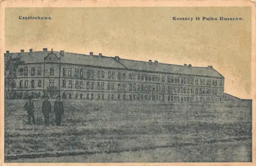L005 Polen 1915 Tschenstochau Kaserne Feldpost Vintage Postkarte