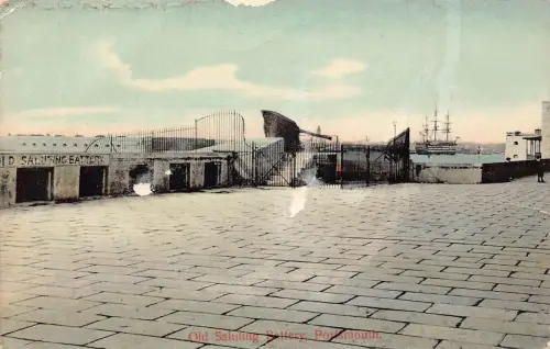 England 1910 Old Saluting Battery Portsmouth Vintage Postcard