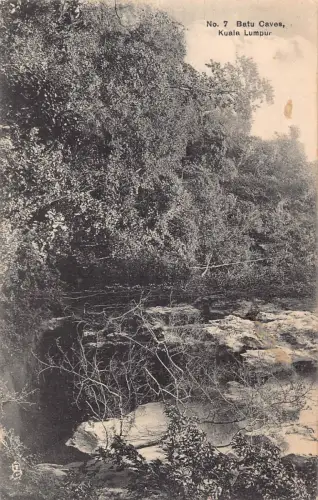 A664 Malaysia Batu Höhlen Kuala Lampur Vintage Postkarte
