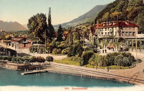 A693 Schweiz Alpnachstad Vintage Postkarte