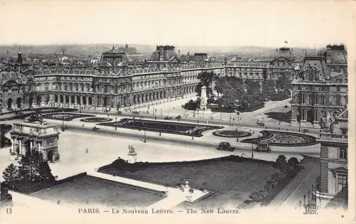 C009 Frankreich, Paris, Der Neue Louvre Vintage Postkarte