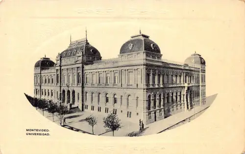 A879 Uruguay Montevideo Universidad Universität Passepartout Postkarte