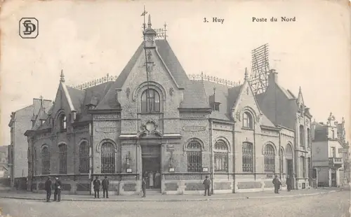 Belgien Huy Poste du Nord Post Office Vintage Postkarte