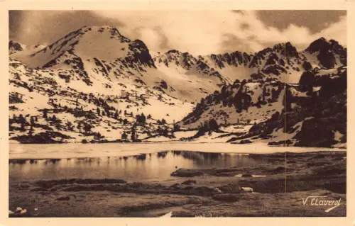 A712 Andorra Cirque des Pessous et un des Lacs Lake Mountain Postkarte