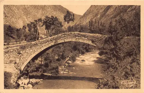 A712 Andorra Pont Roman de la Marginede Brücke Vintage Postkarte