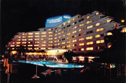 B027 Venezuela Caracas Piscina Hotel Tamanaco Schwimmbad Postkarte