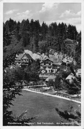 A068 Österreich 1939 Fremdenheim Bergkranz Bad Faulenbach Häuser Vintage Postkarte