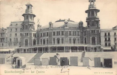 A747 Belgien 1905 Blankenberghe Le Casino Vintage Postkarte