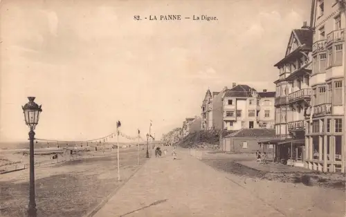 A747 Belgien La Panne La Digue Vintage Postkarte