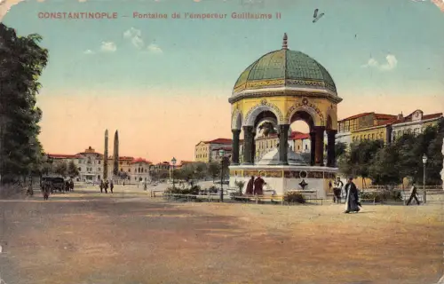 A749 Türkei Konstantinopel Istanbul Fontaine de l'empereur Guillaume II Postkarte