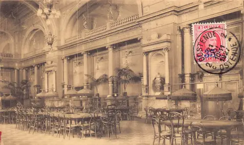 Belgien 1927 Ostende Innenraum Kursaal Spielzimmer alte Postkarte