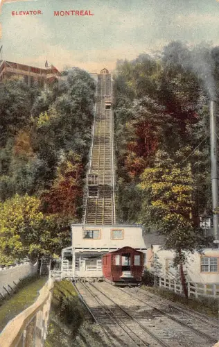 A893 Kanada Aufzug Montreal Standseilbahn Vintage Postkarte