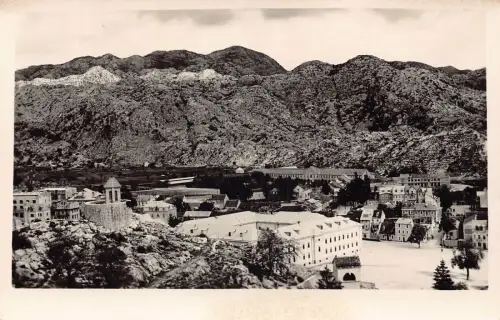 Montenegro Cetinje Stanica Bar Vintage Postkarte