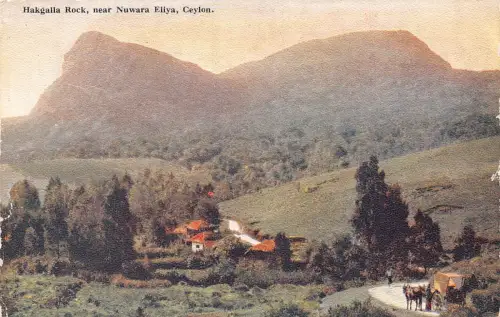 A778 Ceylon Sri Lanka Hakgalla Felsen bei Nuwara Eliya Vintage Postkarte