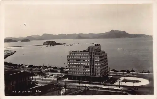 L335 Brasilien Meer Panoramablick Rio de Janeiro Vintage Postkarte