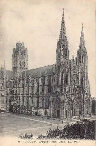 C087 Frankreich Rouen L'Eglise Saint Ouen Vintage Postkarte