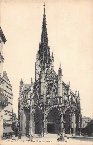 C088 Frankreich Rouen Eglise Saint Maclou Vintage Postkarte