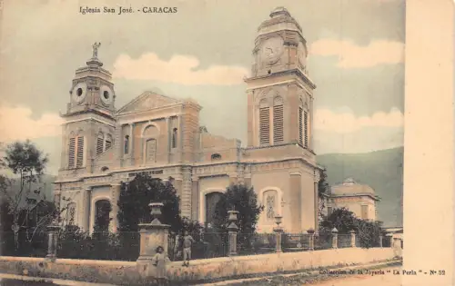 L333 Venezuela Caracas Iglesia San Jose Kirche Vintage Postkarte