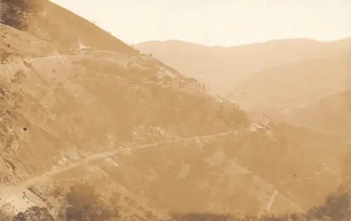 L333 Venezuela Eisenbahn zwischen La Guaira und Caracas Berg RPPC Postkarte