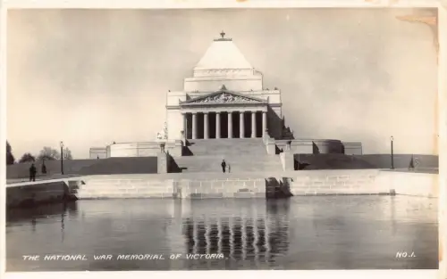 A900 Australia National War Memorial of Victoria Melbourne RPPC Vintage Postkarte