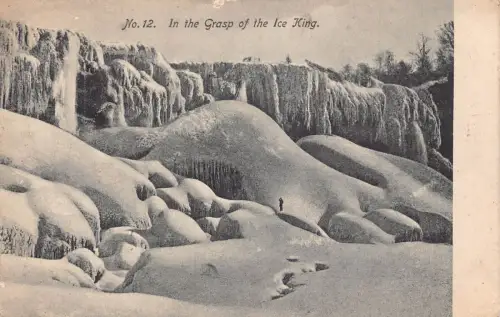 A901 US im Griff des Eiskönigs Vintage Postkarte