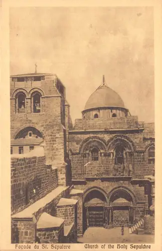 B066 Israel Jerusalem Grabeskirche Vintage Postkarte