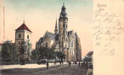 Slowakei Kassa Kosice Kathedrale Dom Vintage Postkarte