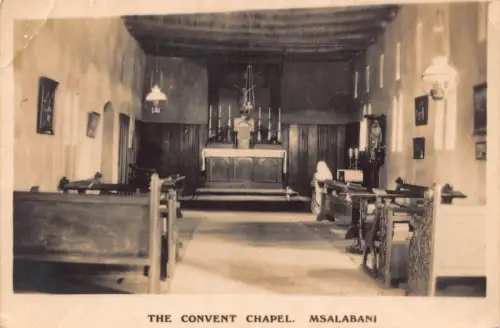 B642 Papua-Neuguinea Klosterkapelle Msalabani RPPC Postkarte
