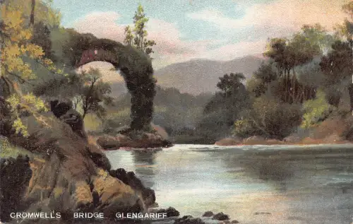 B065 Irland Cromwell's Bridge Glengariff Vintage Postkarte