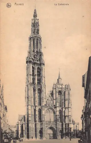 A903 Belgien Anvers Kathedrale Antwerpen Vintage Postkarte