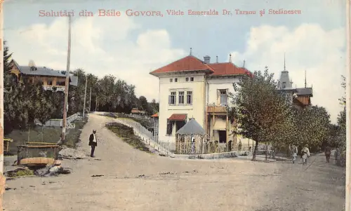 B050 Rumänien Salutari din Baile Govora Vilele Esmeralda Dr Taranu Postkarte