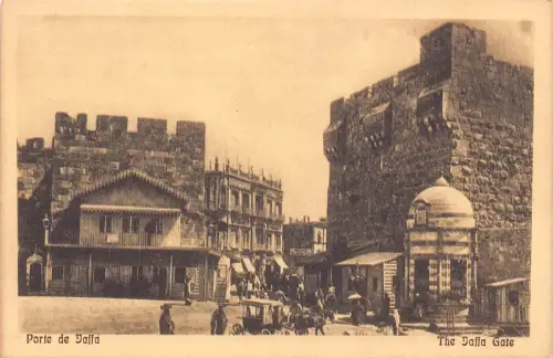 B066 Israel Jaffa Gate Vintage Postkarte