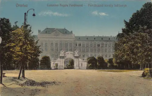 L510 Rumänien Nagyvarad Oradea Cazarma regele Ferdinand Vintage Postkarte
