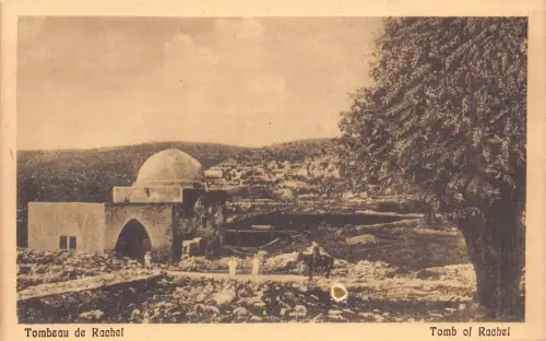 B066 Israel Grab Rachels Vintage Postkarte