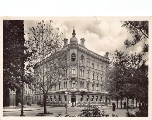 B167 Kroatien 1937 Zagreb Palace-Hotel RPPC Vintage Postkarte