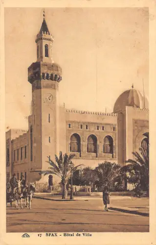 B172 Marokko 1926 Sfax Hotel de Ville Rathaus Vintage Postkarte