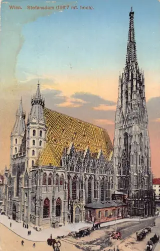 Österreich Wien Wien Stephansdom Vintage Postkarte