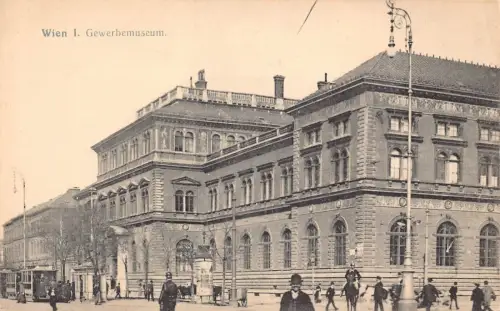 Austria Wien Wien Gewerbemuseum Straßenbahnmuseum Vintage Postkarte