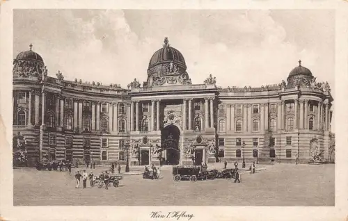 Österreich Wien Wien Hofburg Kutschenburg Vintage Postkarte