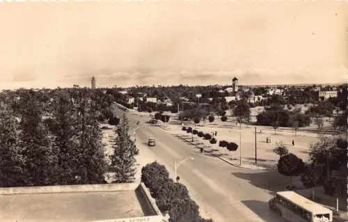 B172 Marokko Marrakesch Vue sur l'Atlas Bus RPPC Postkarte