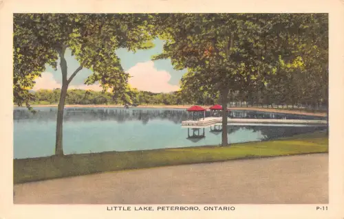 A766 Kanada Ontario Little Lake Peterboro Vintage Postkarte