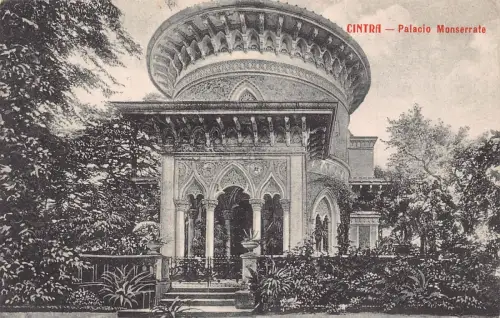 B175 Portugal Cintra Palacio Monserrate Vintage Postkarte