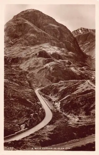 Scotland Wild Corner in Glen Coe RPPC Vintage Postkarte