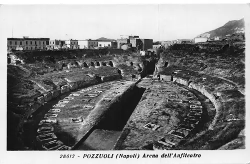 A805 Italien Pozzuoli Napoli Neapel Arena dell'Anfiteatro RPPC Vintage Postkarte