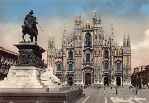 Italien Milano Mailänder Dom RPPC Vintage Postkarte