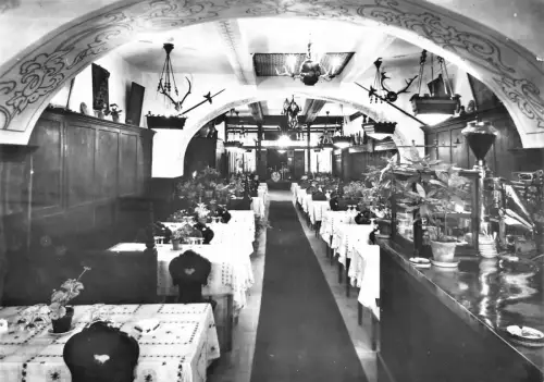 Italien Meran Meran Tipischses Tiroler Nachtlokal Nacht Lokales Restaurant Postkarte