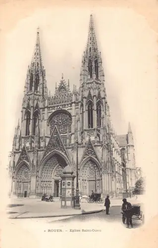Frankreich Rouen Eglise Saint Ouen Kirche Vintage Postkarte