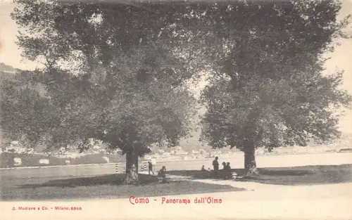 A807 Italien Como Panorama dall'Olmo Vintage Postkarte