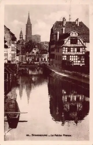 Frankreich 1934 Straßburg Strassburg Petite France Canal Vintage Postkarte